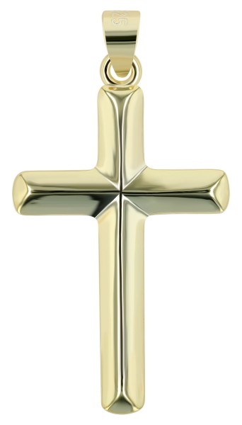 925er Echt Silber Kreuzanhänger "Vireo", rhodiniert oder vergoldet