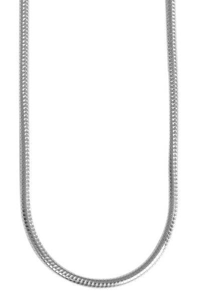 925/- Echt Silber Halskette, 925/rhodiniert
