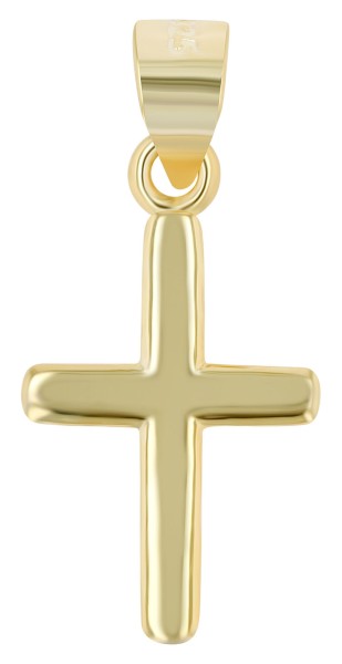 925/- Echt Silber Kreuzanhänger "Valeria", vergoldet oder rhodiniert