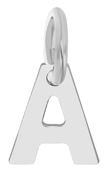 925/- Echt Silber Anhänger "Feinsil" (ohne Kette), rhodiniert, Buchstabenanhänger