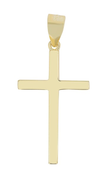 925er Echt Silber Kreuzanhänger "Lucius", vergoldet oder rhodiniert