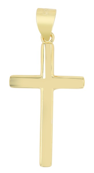 925er Sterlingsilber Kreuzanhänger "Tacitus", rhodiniert oder vergoldet