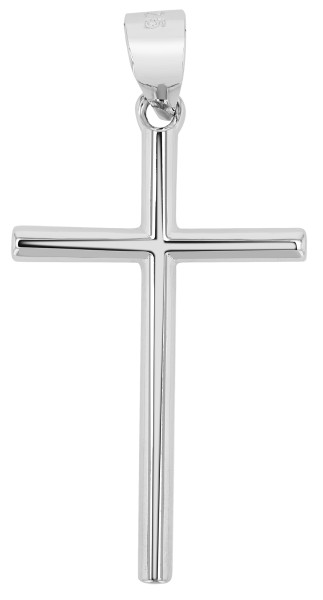 925/- Echt Silber Anhänger Kreuz "Everly", rhodiniert